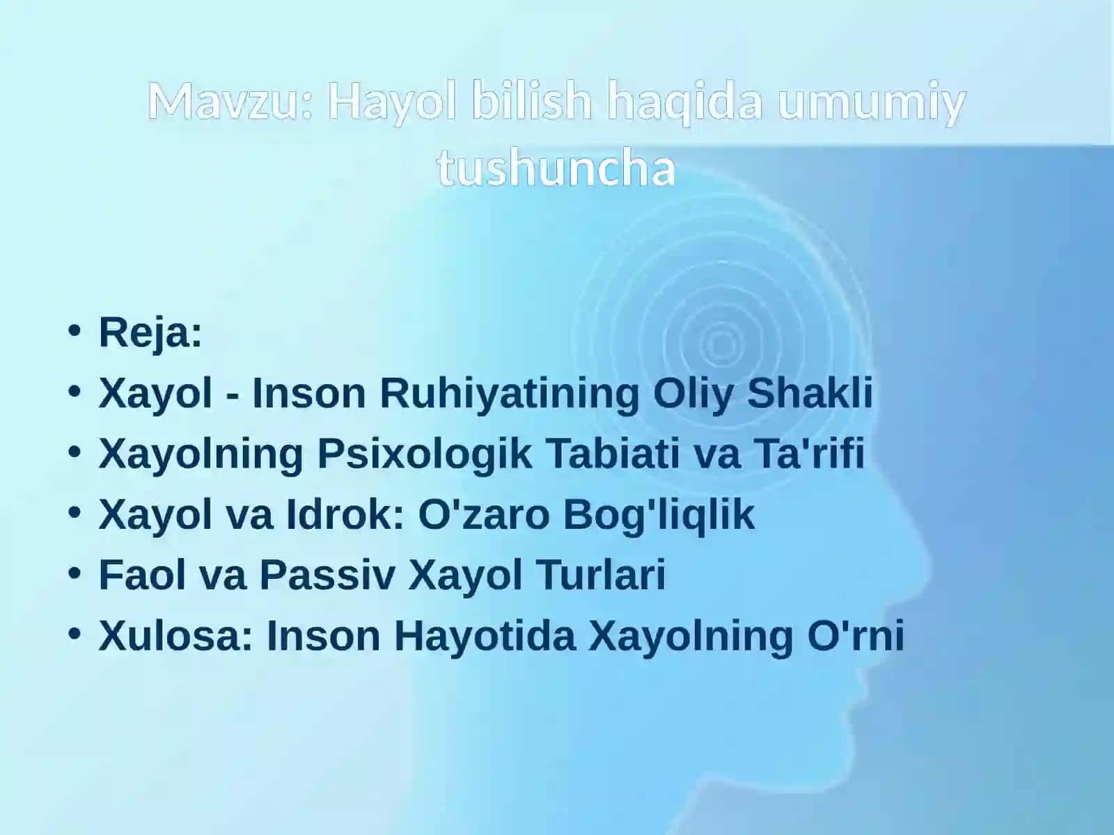 Xayol-Inson Ruhiyatining Oliy Shakli 2