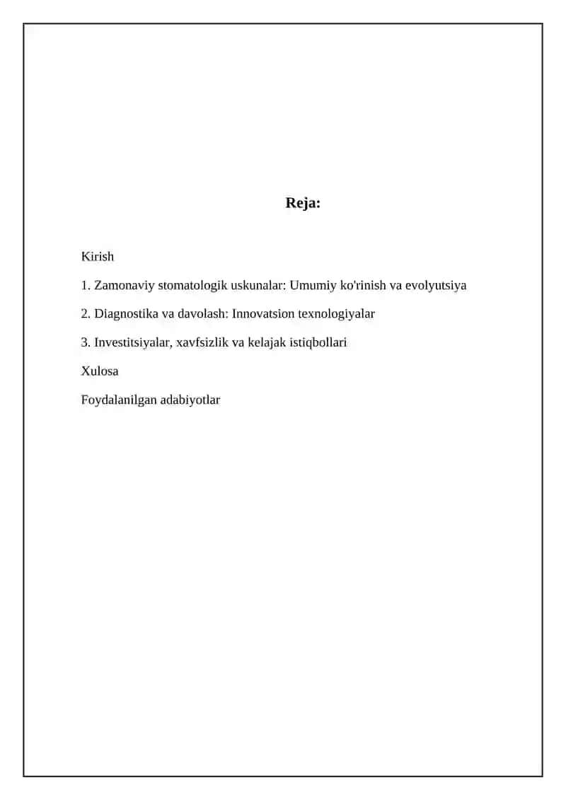 Zamonaviy stomatologik asbob uskunalar 2