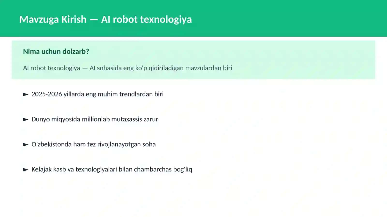 AI robot texnologiya 2
