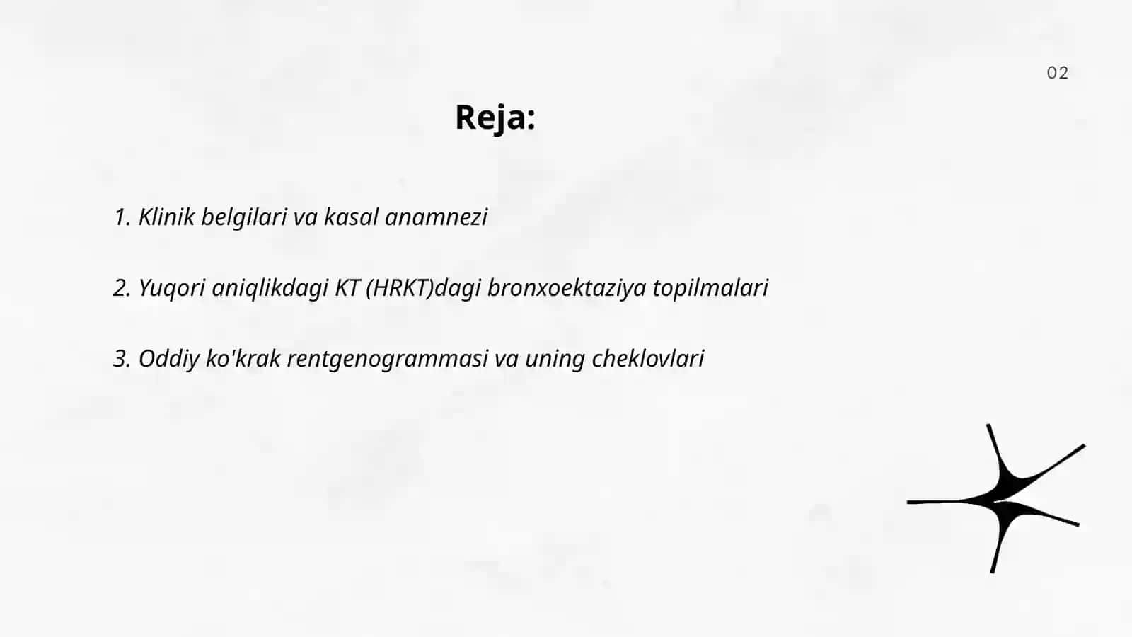 Bronxoektatik kasallik diagnostikasi 2
