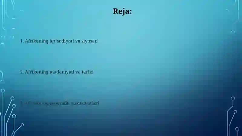 Afrika qitasi 2