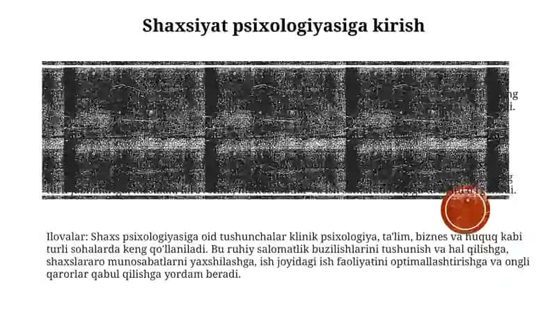 Shaxs Psixologiyasi 2