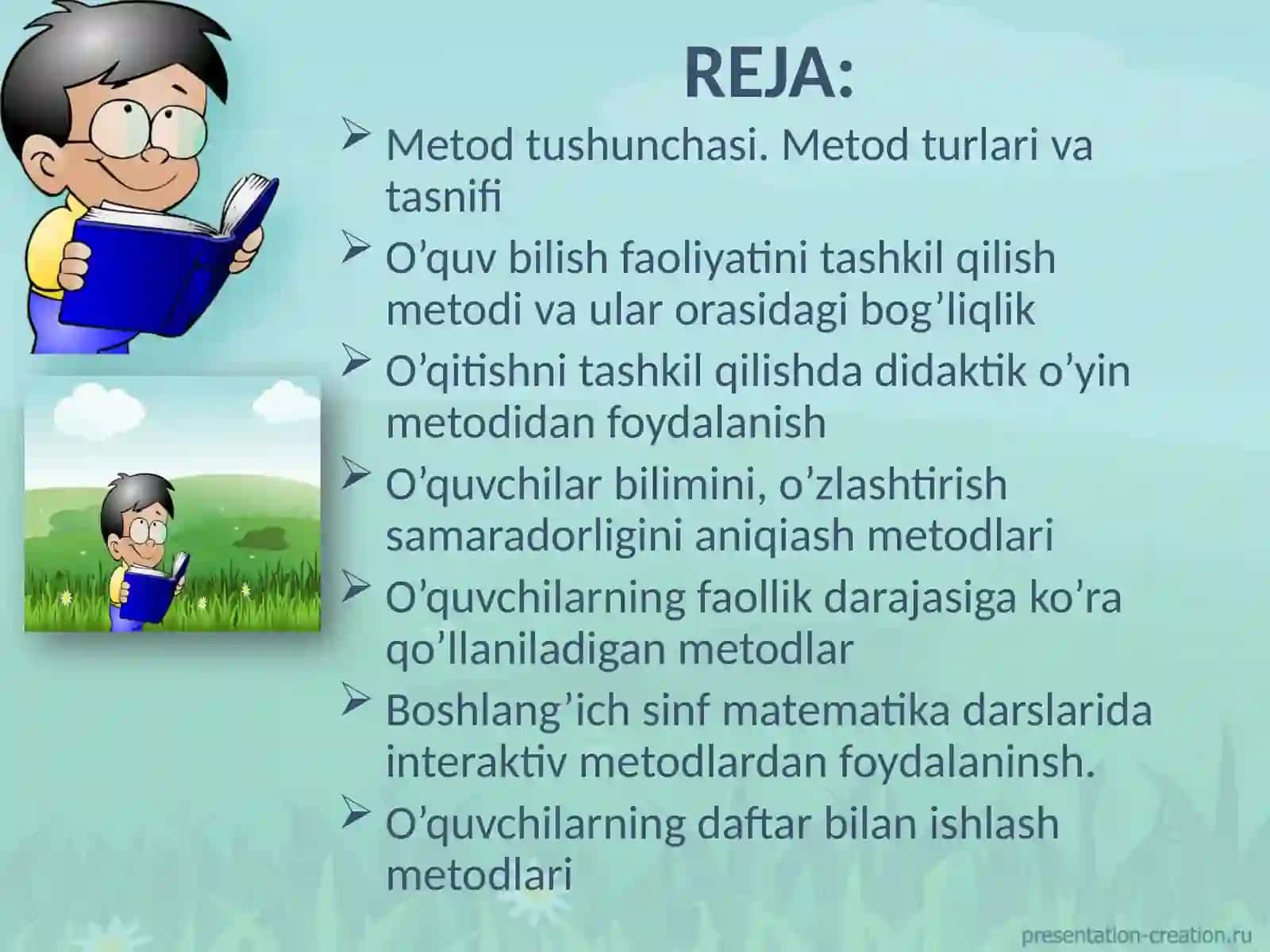 Matematikada o’qitish metodlari 2