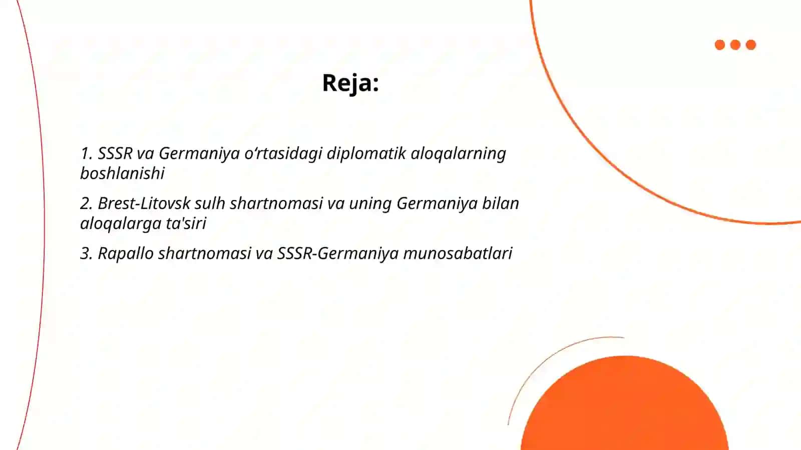 SSSR va Germaniys munosabatlari 2