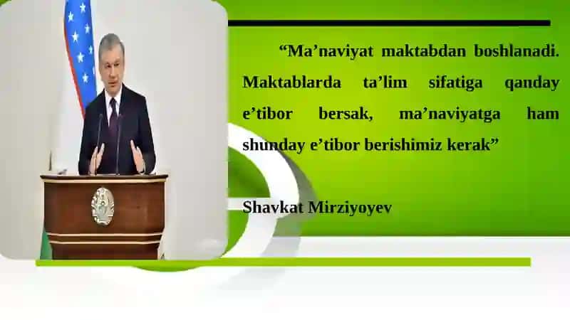 MAKTAB QADRIYATINI SHAKLLANTIRISH 2