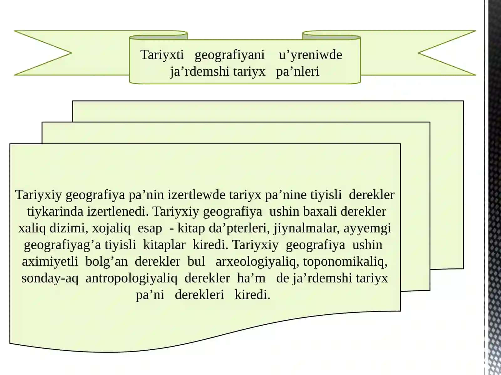Tariyxiy-geografiyani o'rganish metodi 2