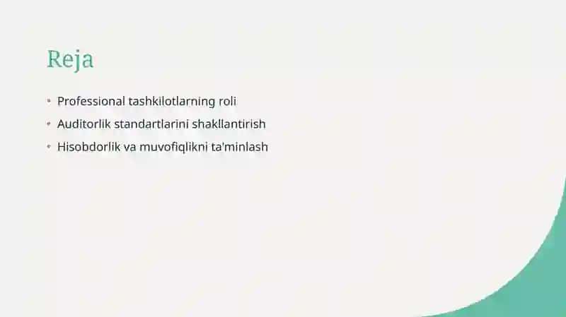 Professional tashkilotlar roli 2