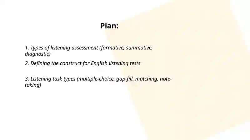 Listening assessment 2