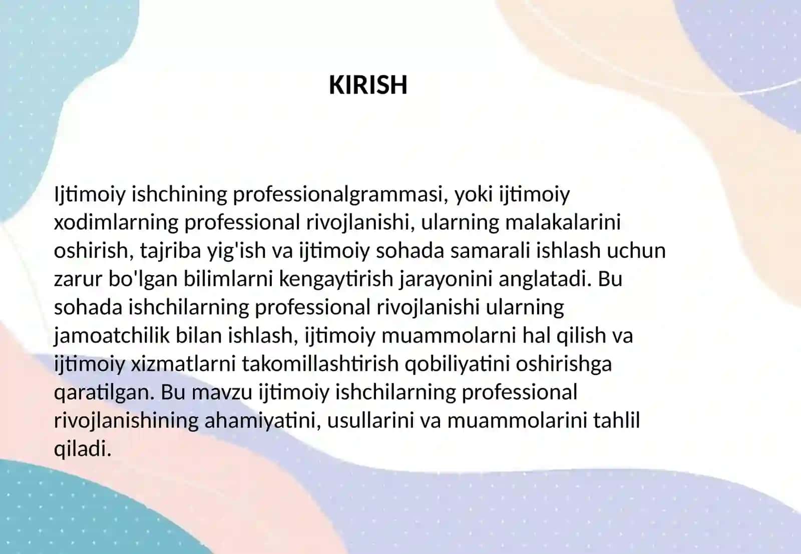 Ijtimoiy ishchining professionalgrammasi 2