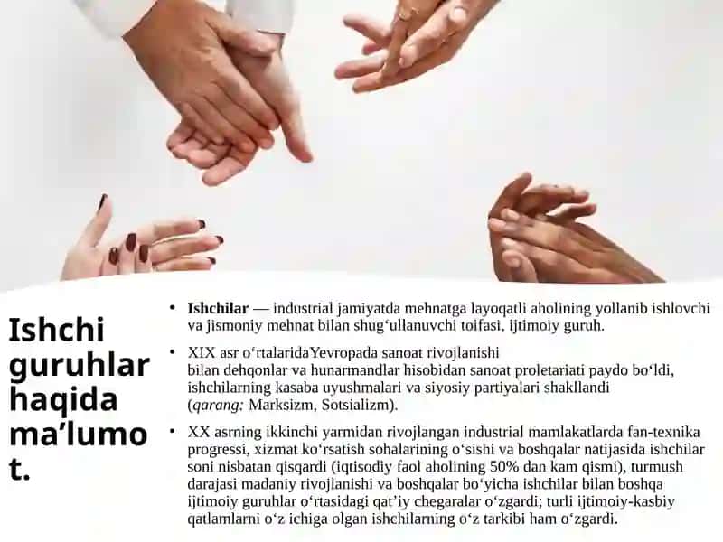 Barqaror rivojlanish jarayonida ishchi guruhlar ishtiroketishi 2
