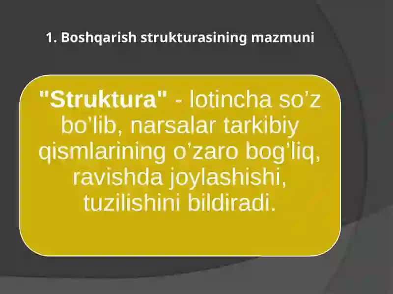 Boshqaruvning tashkiliy strukturalari 2