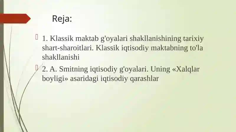 A.Smitning iqtisodiy ta'limoti 2