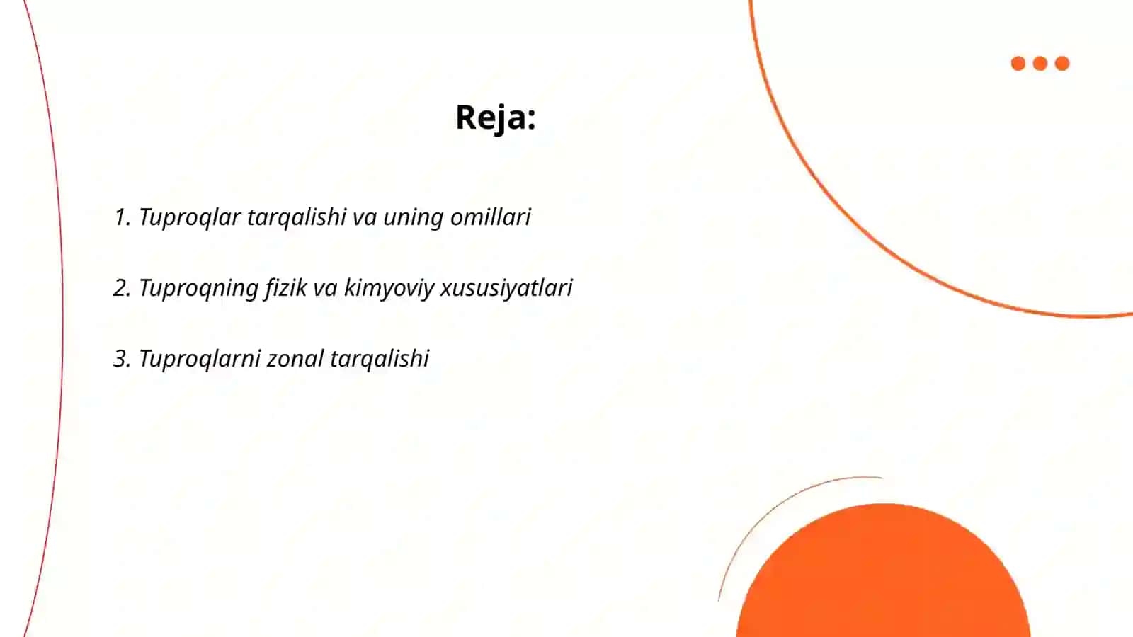Tuproqlar tarqalishini xarakterlanishi 2
