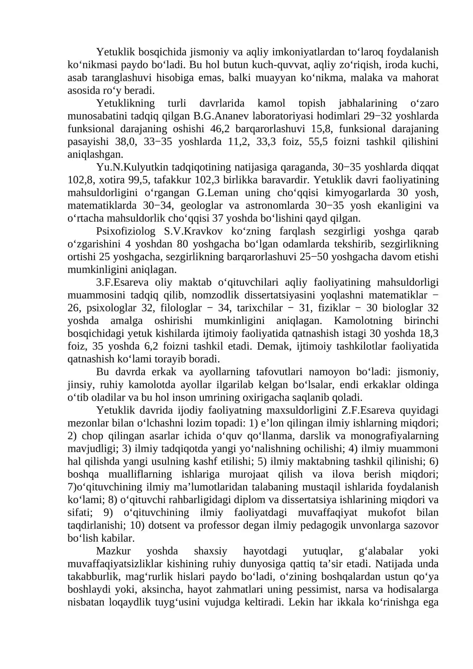 Yetuklik va keksalik davrining psixologik xususiyatlari 2