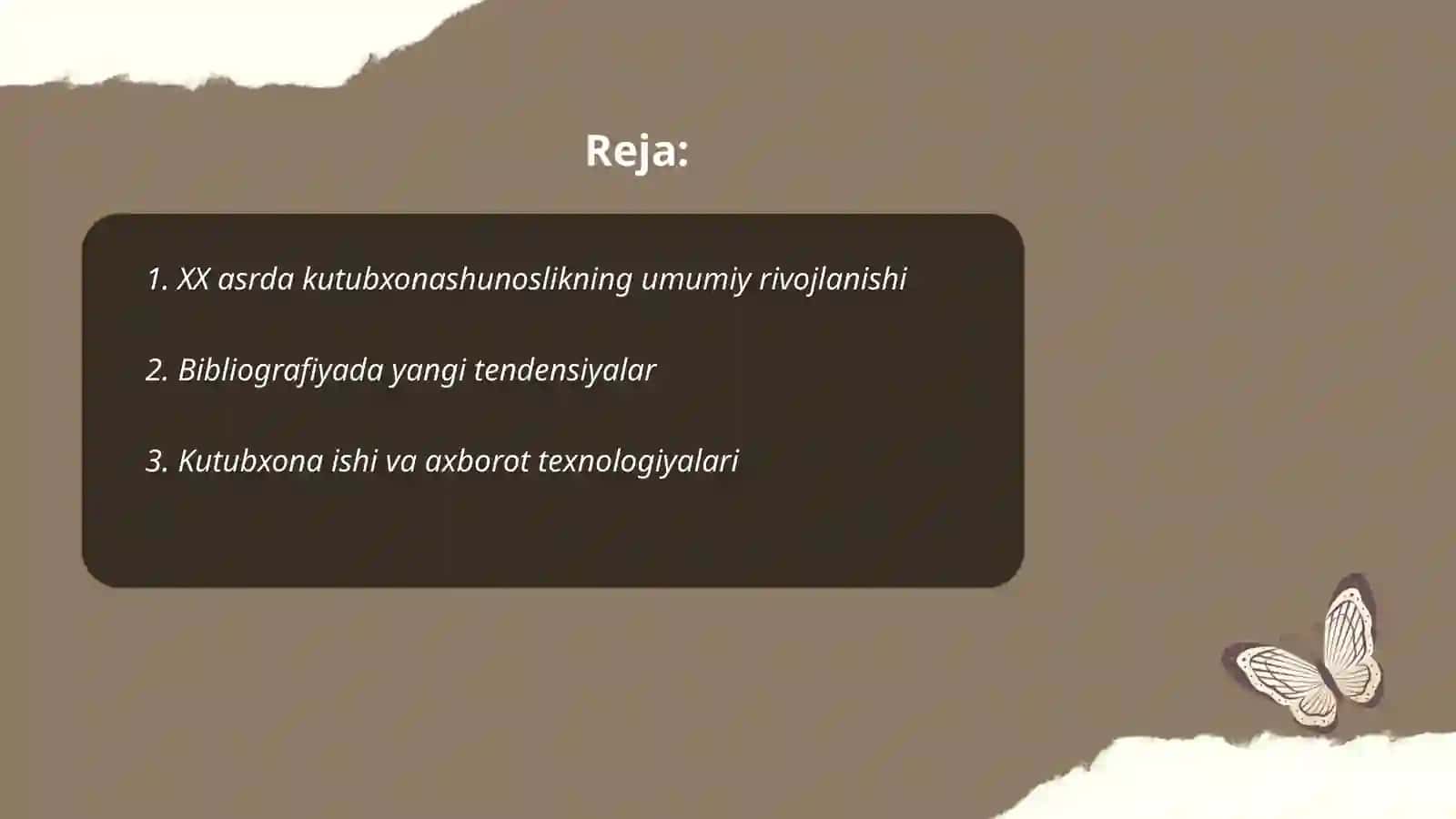 XX asrda kutubxonashunoslik fanining rivojlanish bosqichlari 2