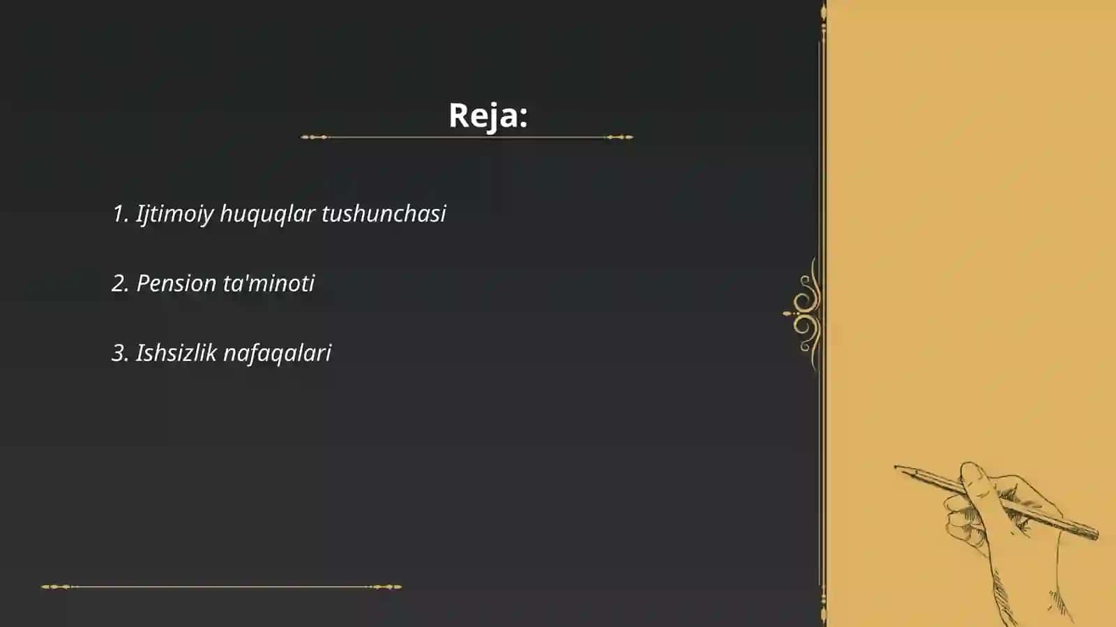 Ijtimoiy taʼminot huquqi 2