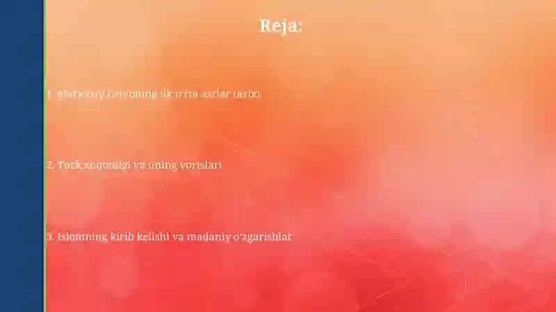Oʻrta osiyoning ilk oʻrta asrlardagi tarixi 2