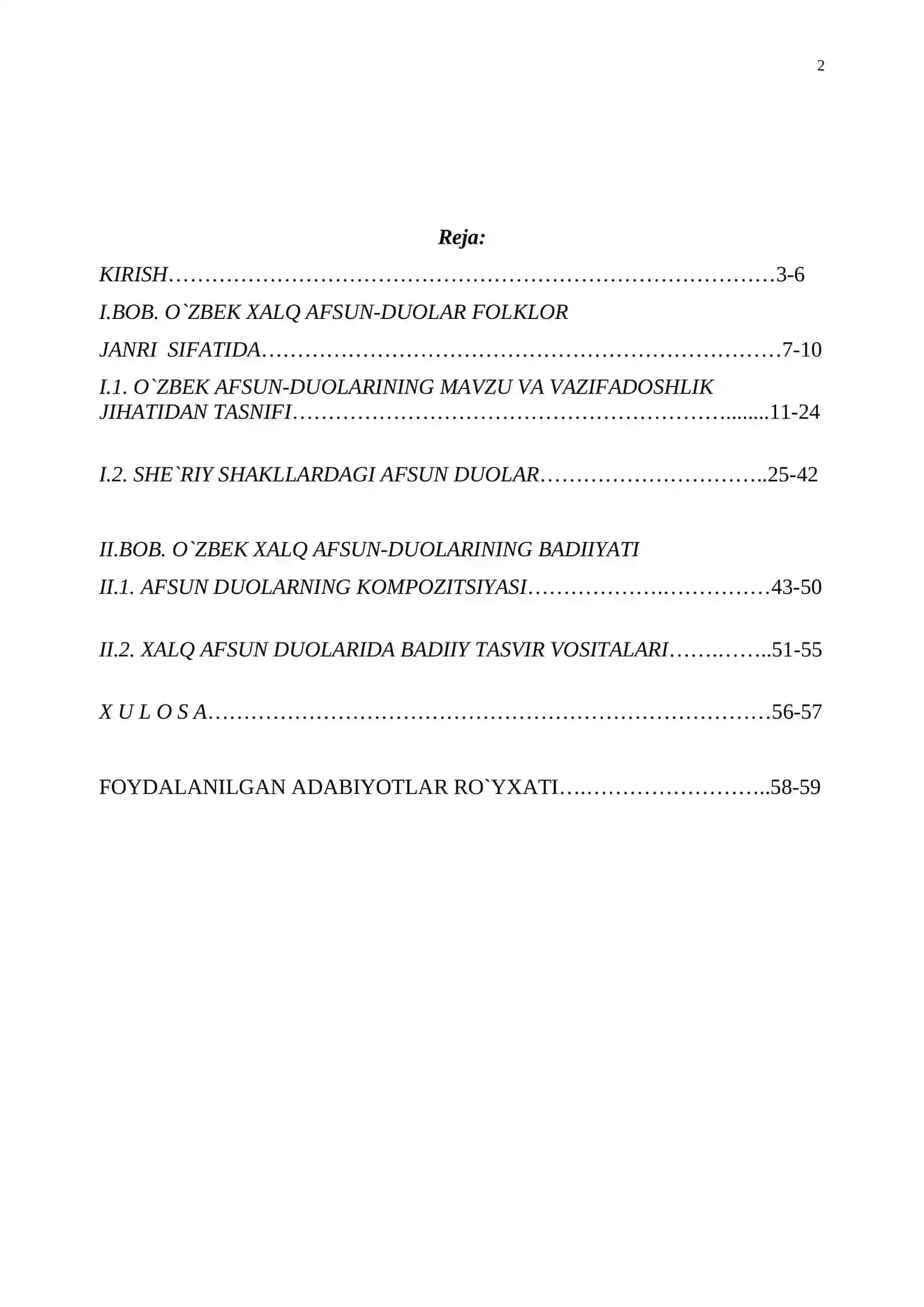O`ZBEK XALQ AFSUN – DUOLAR FOLKLOR JANRI SIFATIDA 2