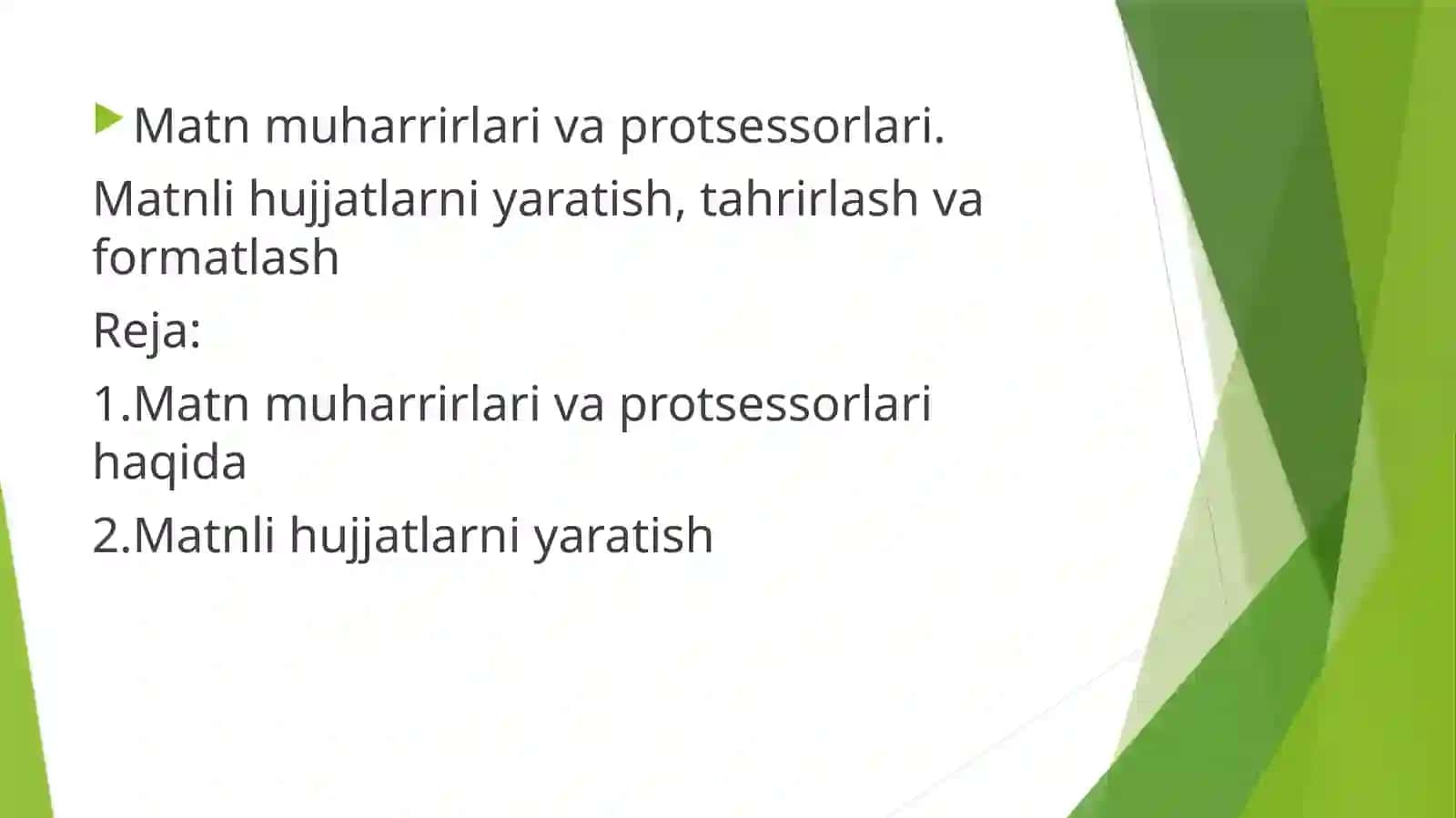 Matn muharrirlari va protsessorlari 2