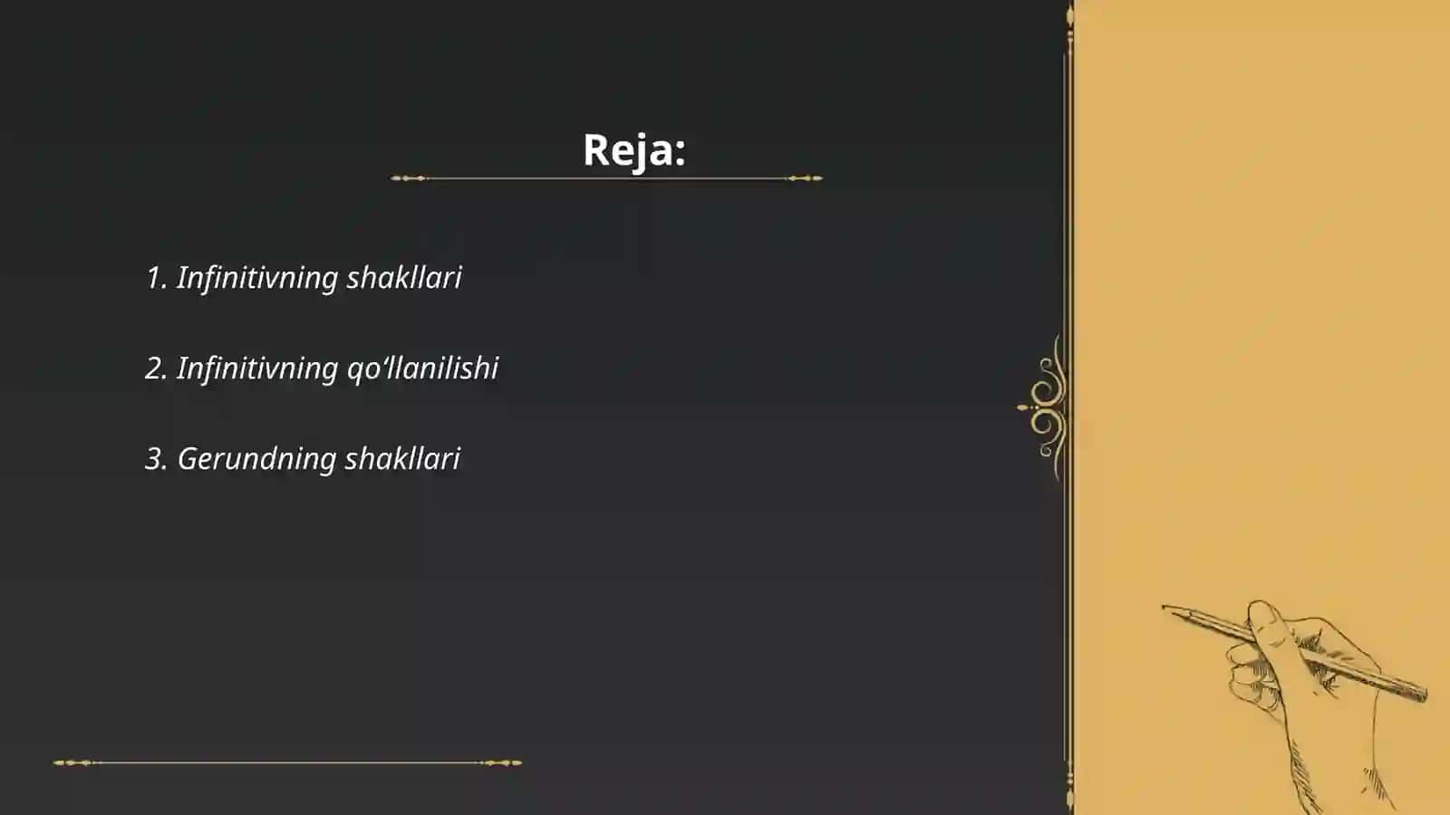 Infinitive va gerund mavzusi 2