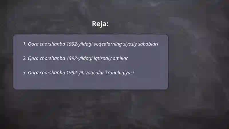 Qora chorshanba 1992-yil 2