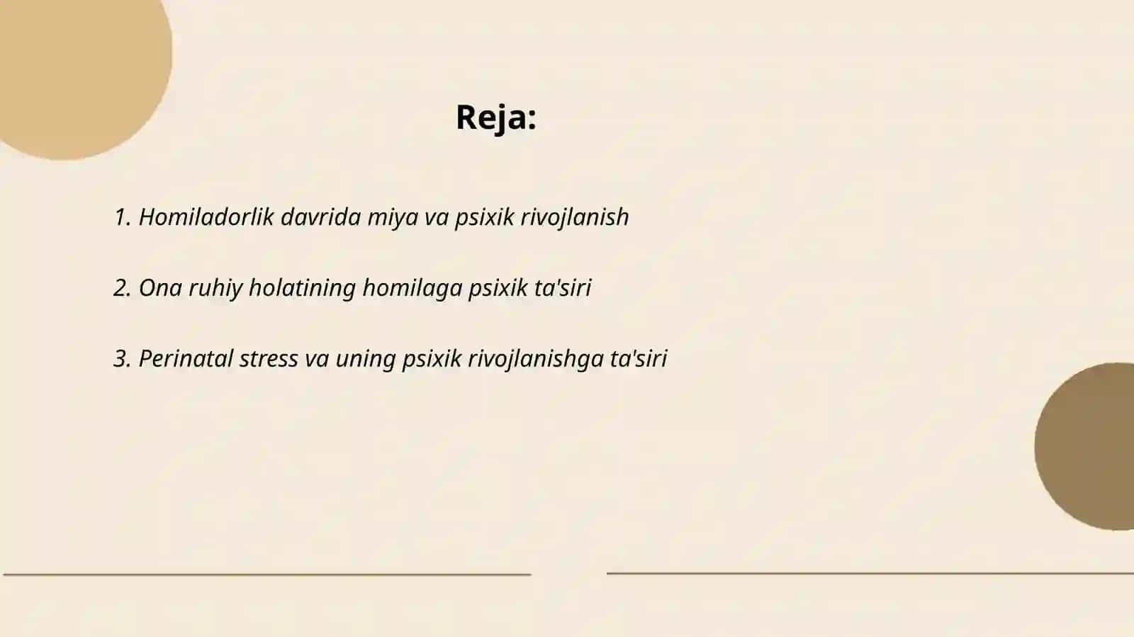 Ontogenezning ilk bosqichlarida psixik rivojlanish 2