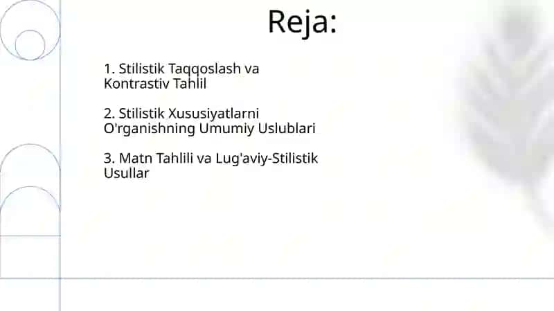 Irodaviy xususiyatlarni o'rganish metodlari 2
