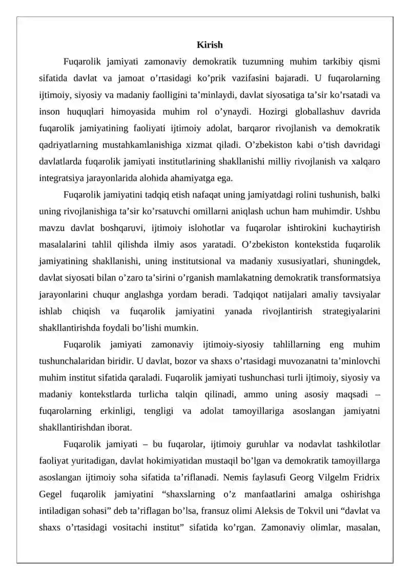 Fuqarolik jamiyati tushunchasi va belgilari 2