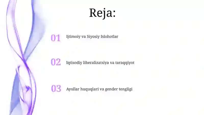 Ijtimoiy va Siyosiy Islohotlar 2
