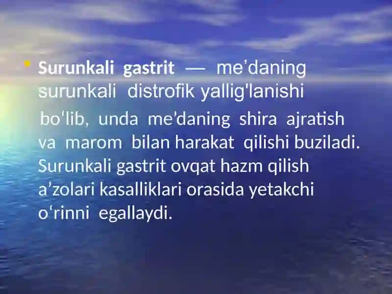 Surunkali Gastritlar 2
