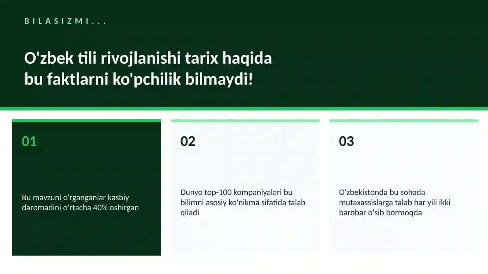 O'zbek tili rivojlanishi tarix 2