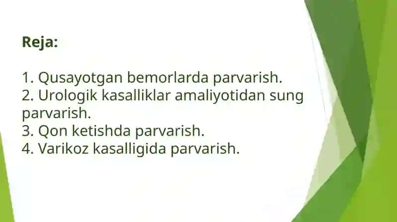 Tibbiyot kasbiga kirish fanidan mustaqilish 2