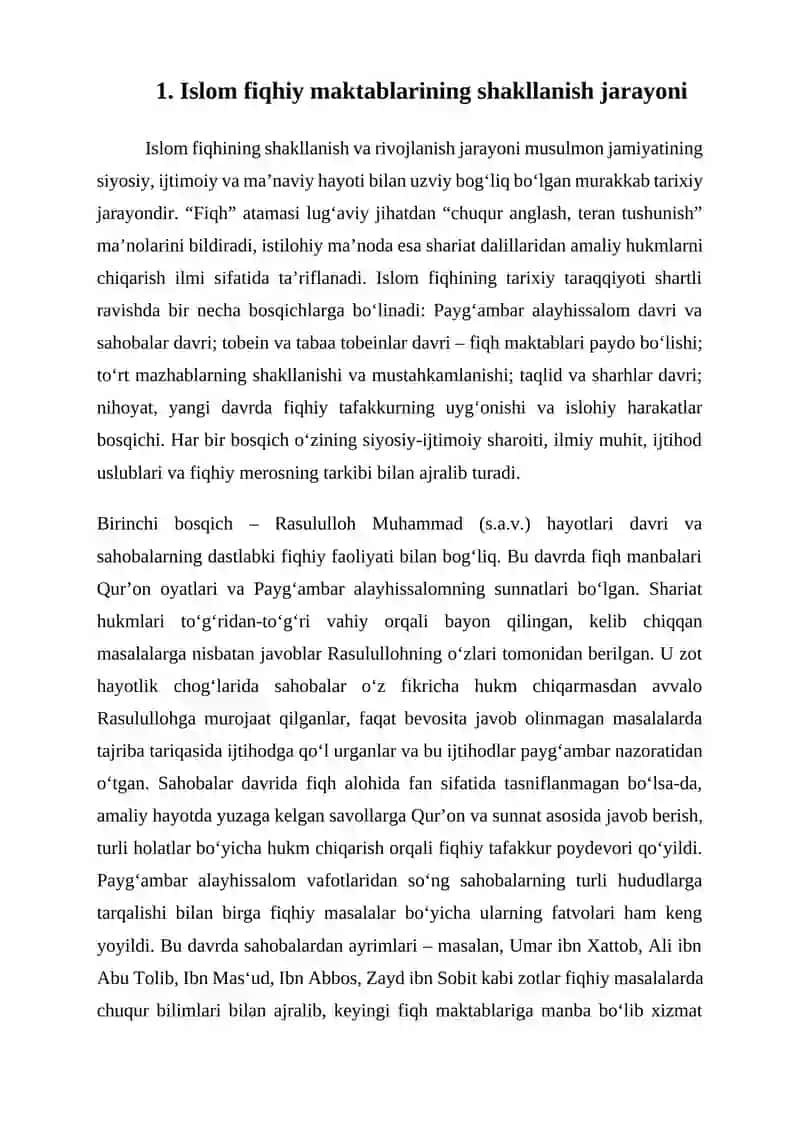 Islom fiqhi maktablari 2