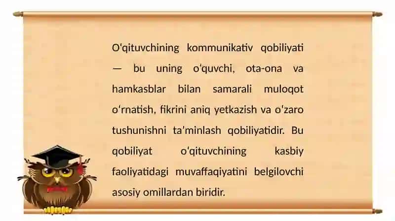 O‘qituvchining Kommunikativ Qobiliyati Pedagogikta’sir 2
