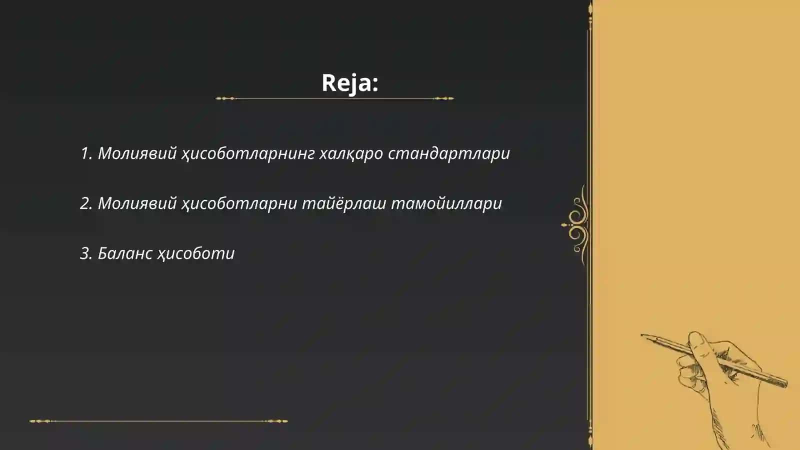 Молиявий ҳисоботларни тақдим қилиш 2