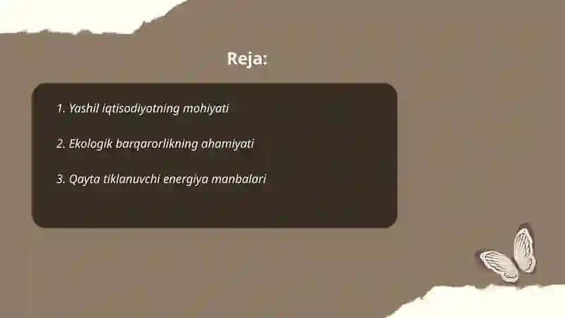 Yashil iqtisodiyot: Ekologik barqarorlik va iqtisodiy o'sishning uyg'unligi 2