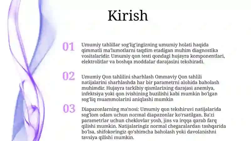Umumiy Qon Tahlilini Interpretatsiyasi 2