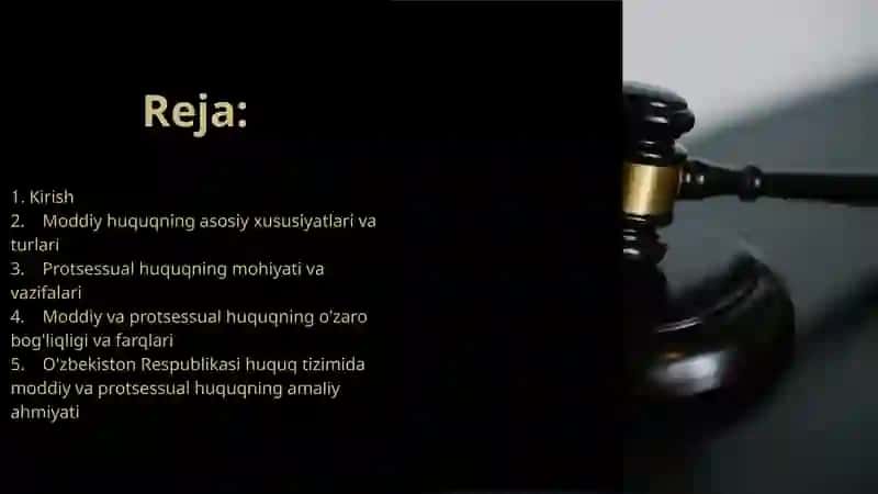 Moddiy va protsessual huquq 2