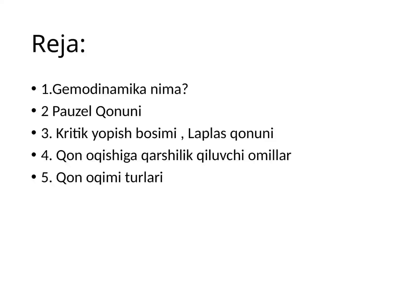 GEMODINAMIKANING ASOSIY QONUNLARI 2