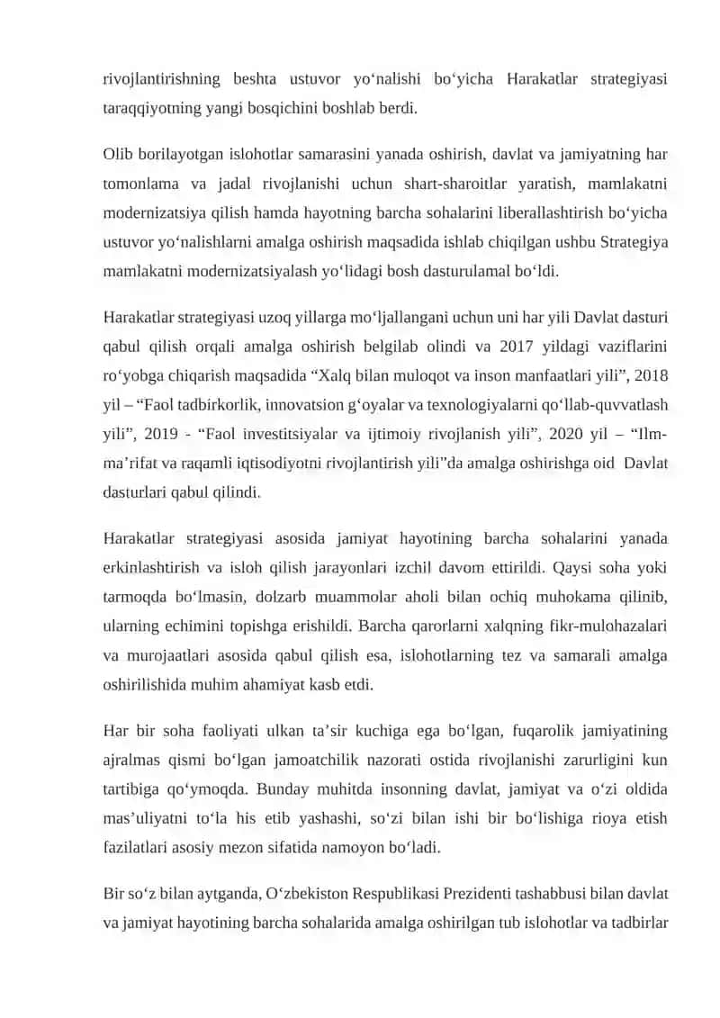 Harakatlar strategiyasi 2
