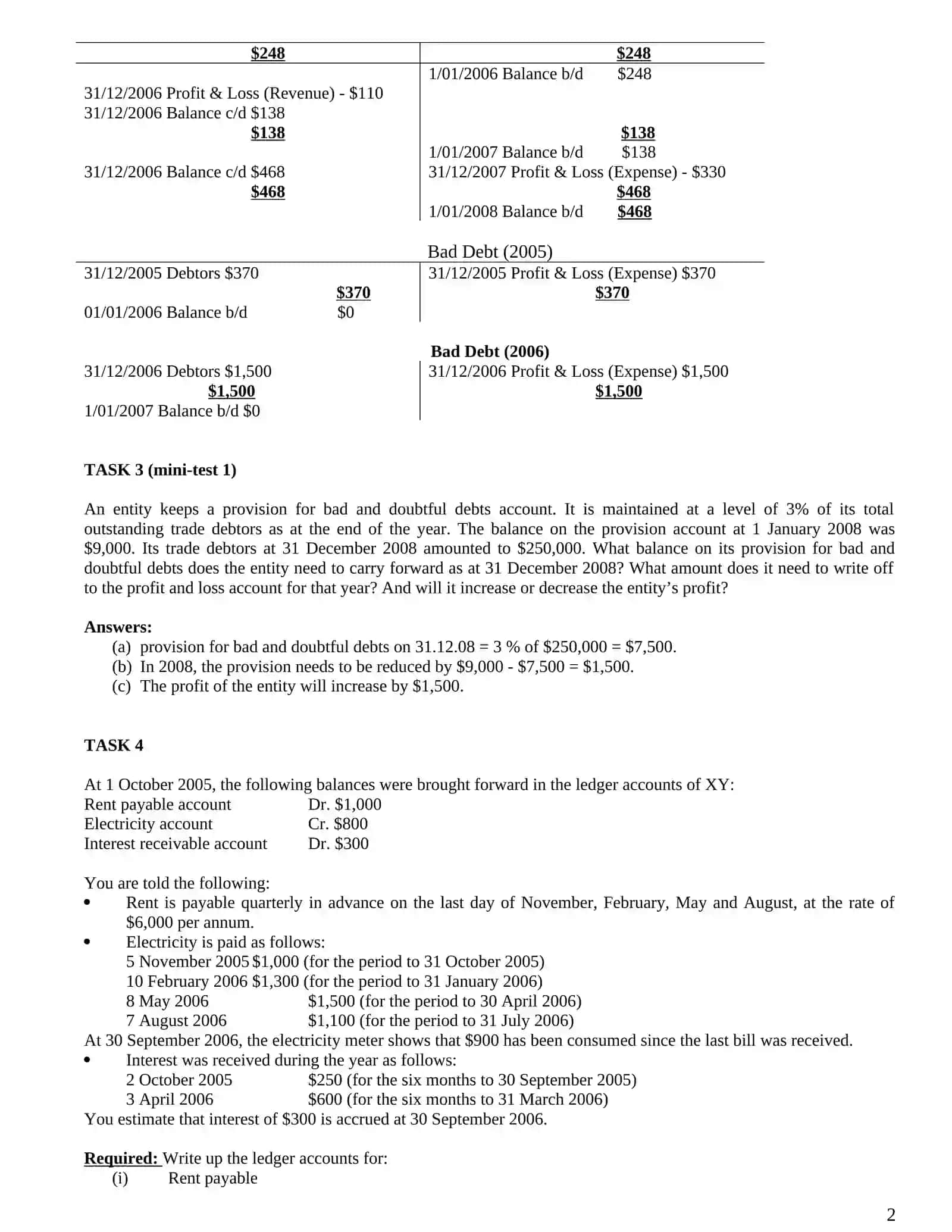 2UZB403 Financial Accounting, Semester I, 2015/2016 2