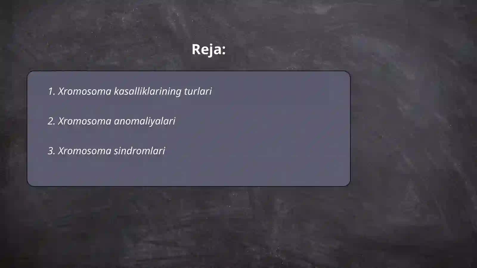 Xromosoma kasalliklari 2