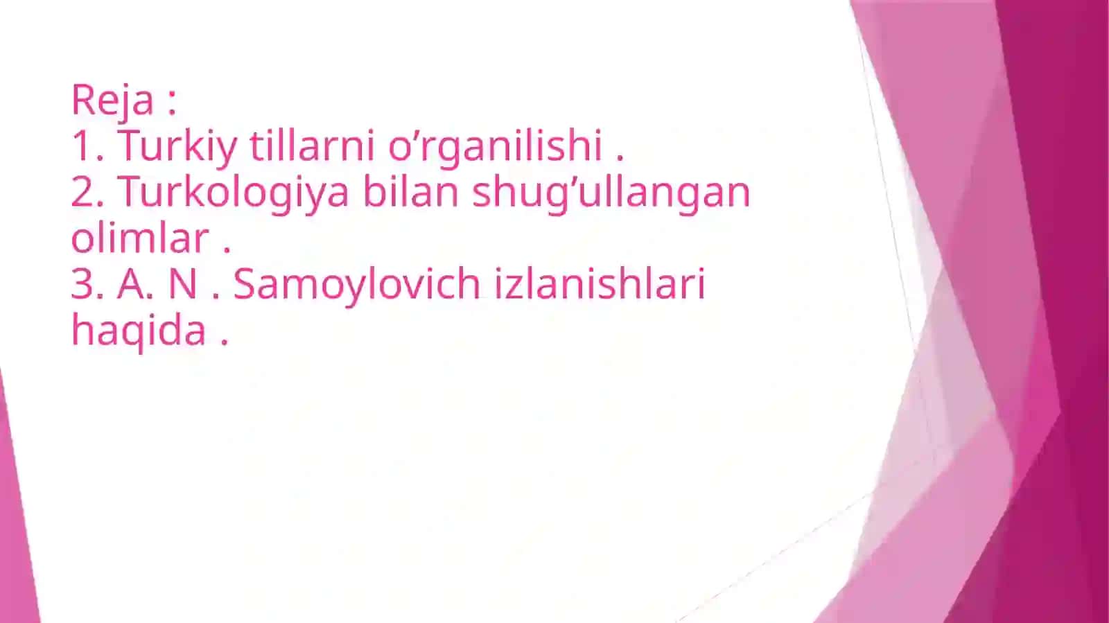 Rus turkologlarining turkiy tillarga oid tasnifi 2