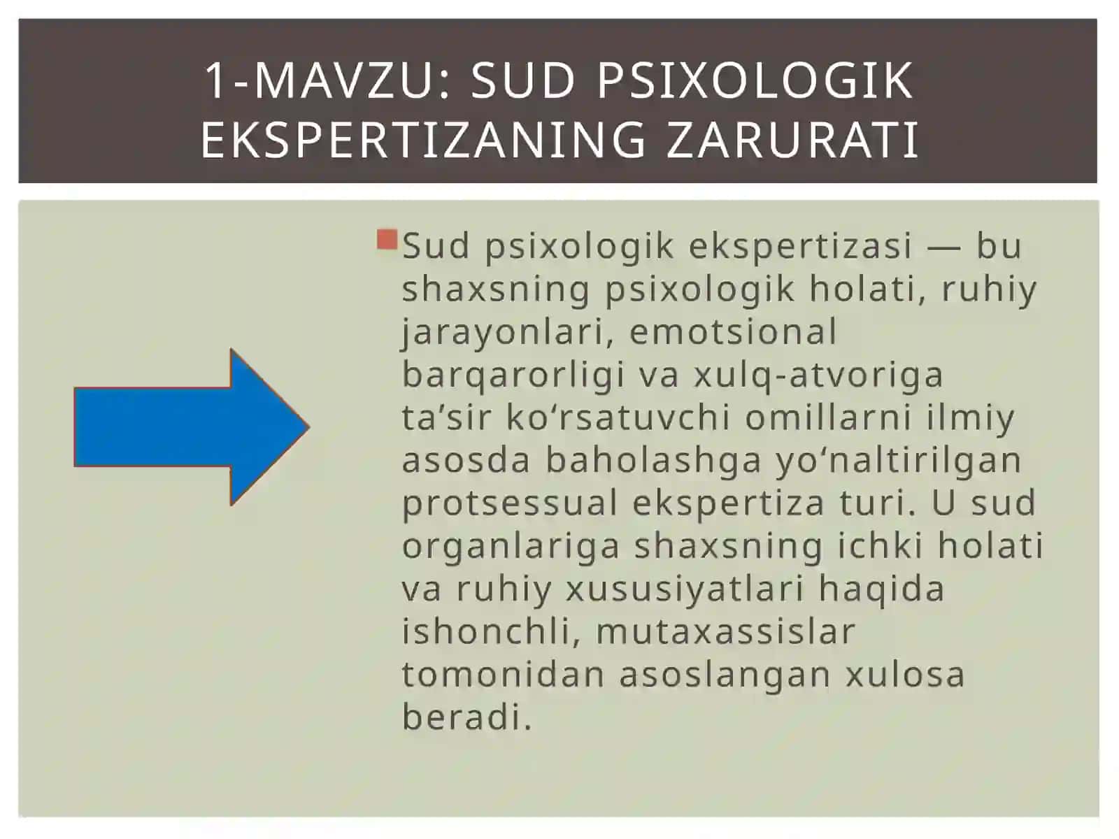 SUD PSIXOLOGIK EKSPERTIZANING ZARURATI 2