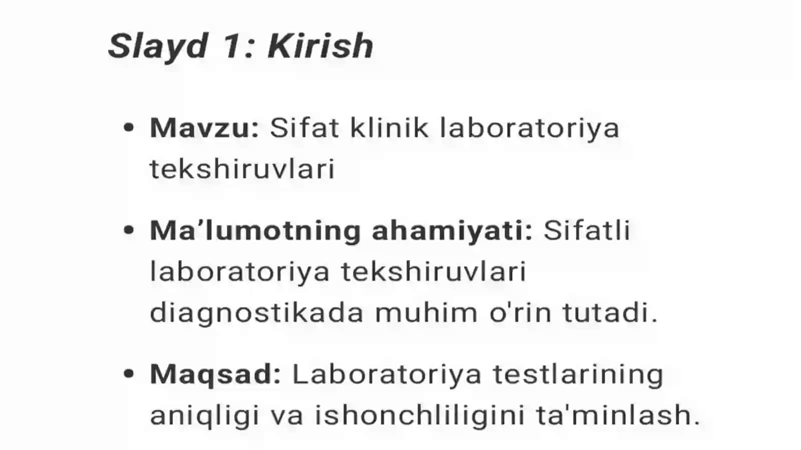 Fundamentaltibbiyot yoʻnalishi 102-agur uhtalabasi 2