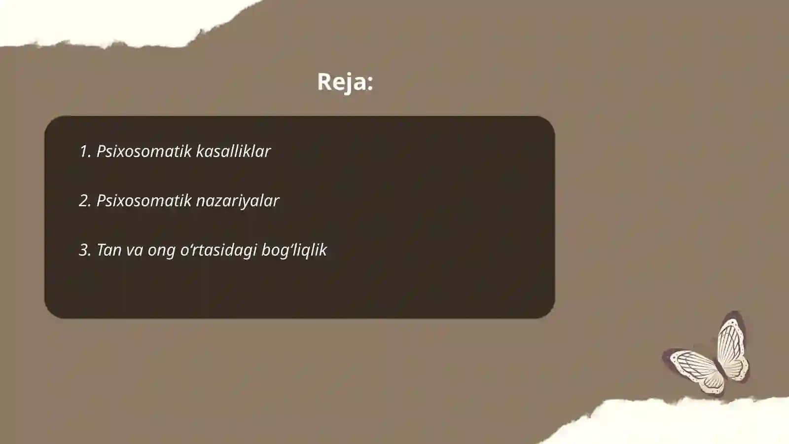 Psixosomatikaning ta‘rifi va asosiy tushunchalari 2