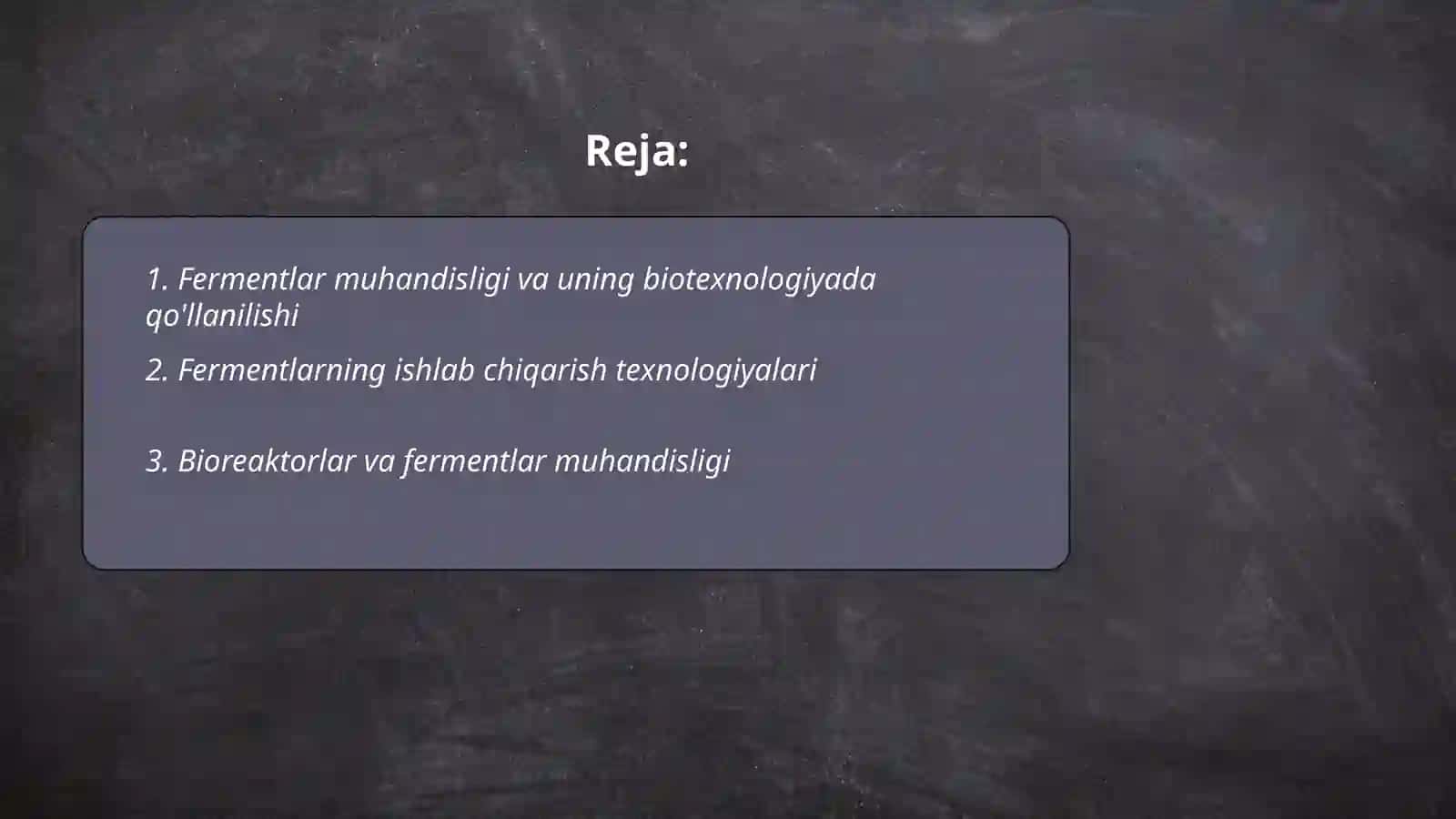 Fermentlar muhandisligining biotexnologiyadagi o`rni 2
