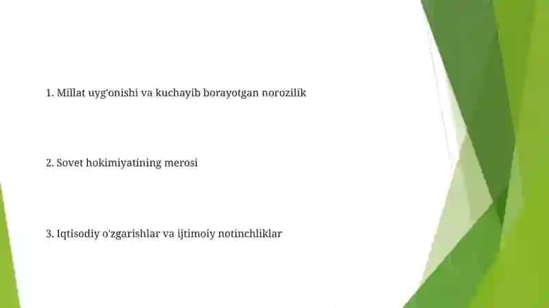 Oʻzbekistondagi ijtimoiy -siyosiy jarayonlar 2