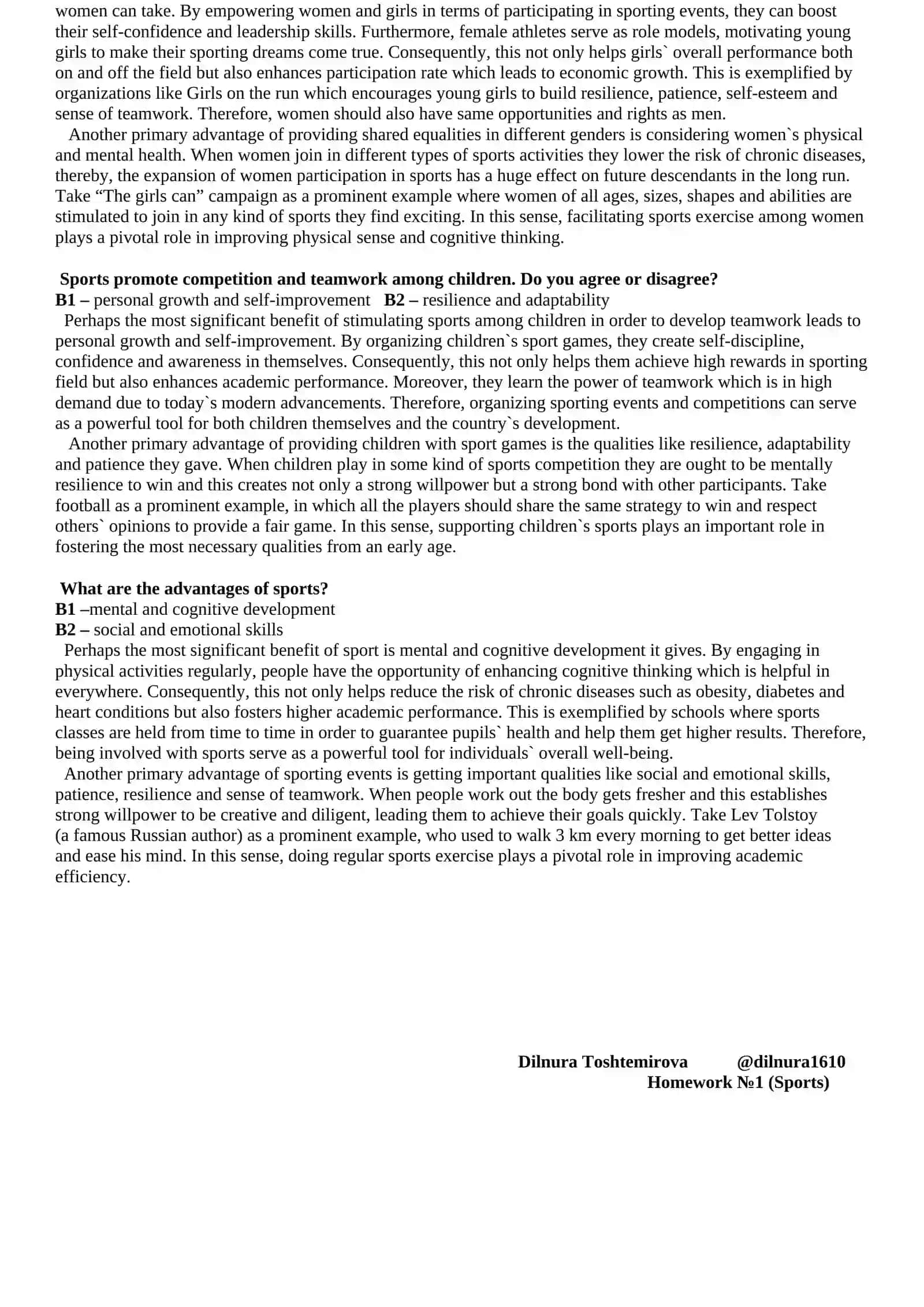 Role of Professional Sportspeople as Role Models for Children and Teenagers 2