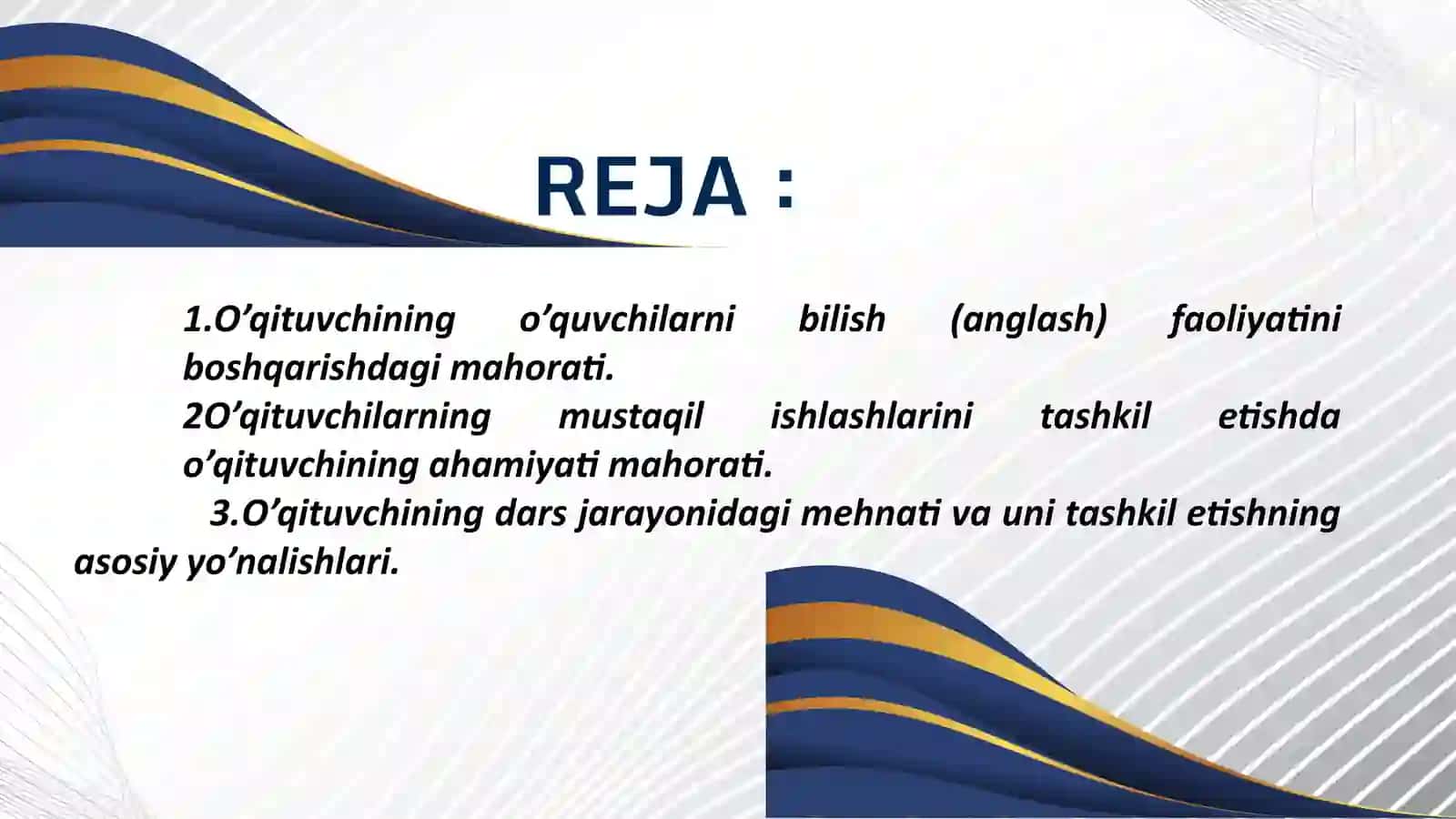 O‘qituvchining ta’lim jarayonidagi mahorati 2